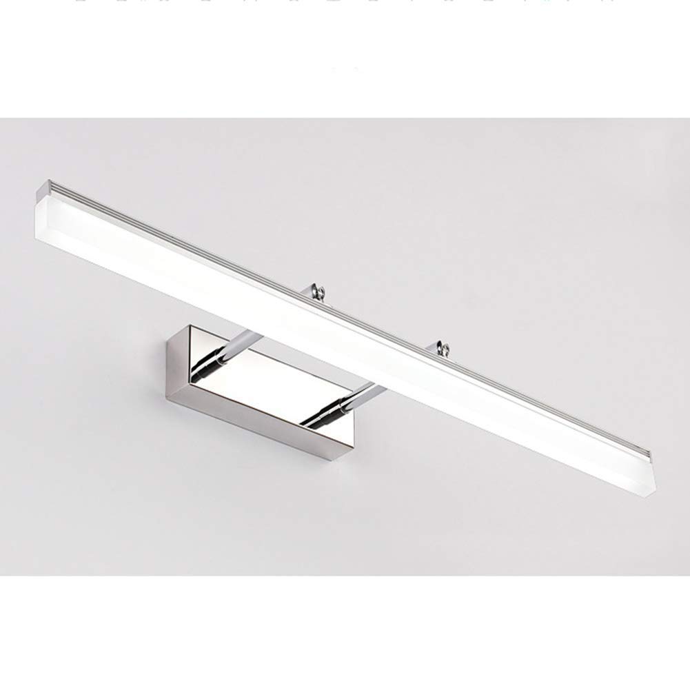 Lámpara de espejo de baño LED de 90cm y 20W con ángulo ajustable e iluminación impermeable IP44 6