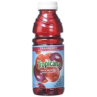 Tropicana Juice Cranberry, 15.2 oz Plastic Bottle (Pack of 24)
