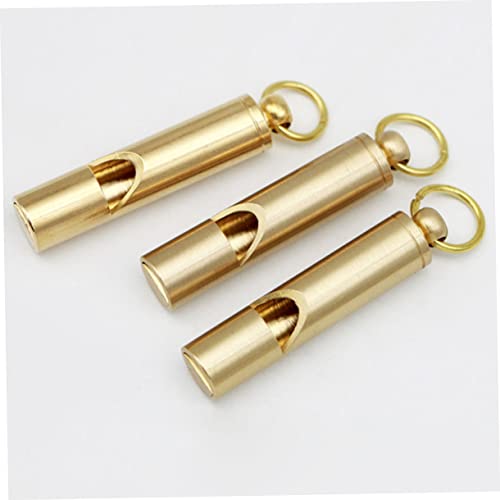 3 unidades pito vintage de cobre para deporte y emergencia miniatura 4