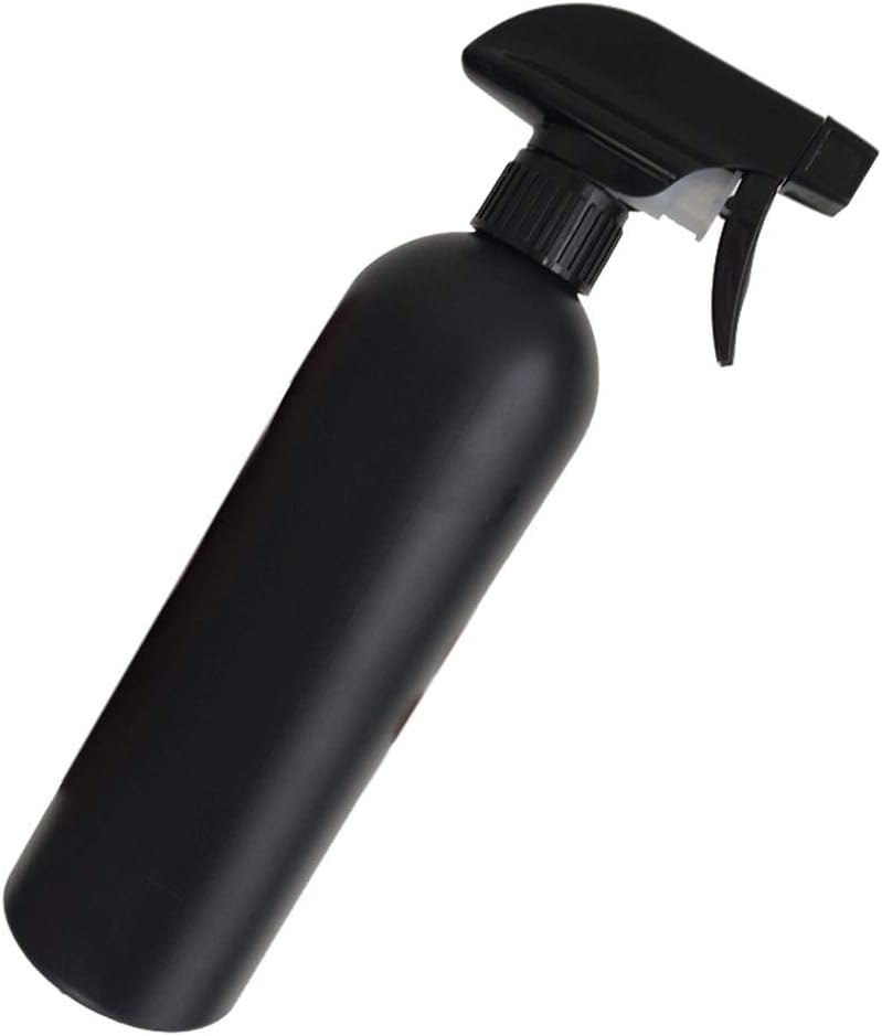 Drawihi 500Ml Plastic All Black Spray Bottle Empty Bottles With Fine Mist Sprayers Refillable Container For Cleaning Kitchen
