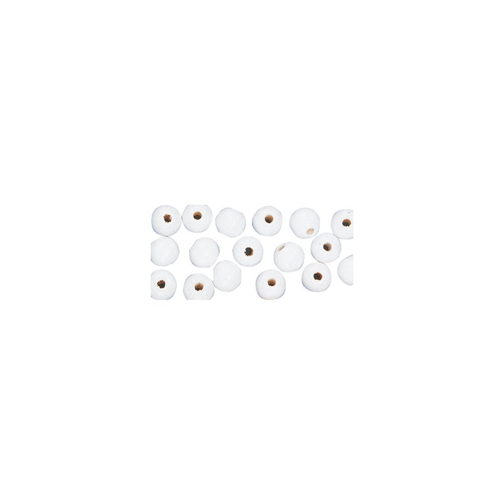 Rayher Hobby 1250402 Wooden Beads FSC 100% Polished Diameter 12 mm Pack of 32 White