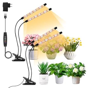 ANPSSSEN 2er-Pack Pflanzenlampe mit Clip
