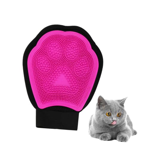 HOLIDYOYO Creative Pet Bath Gloves Grooming Mittens for Easy Cleaning Massage for Dogs Cats Hair Pet Care Supplies