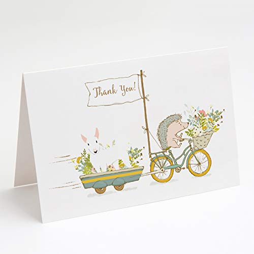 Caroline's Treasures LGA1030GCA7P Greeting Cards and Envelopes Pack of 8, Blank Cards with Envelopes Whimsical A7 Size 5x7 Blank Greeting Cards,