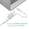 Jasput USB C to Mini DisplayPort Adapter,USB-C to Mini Displayport 4K@60Hz & Nylon Compatible with MacBook Pro 2016-2023/Air,ChromeBook