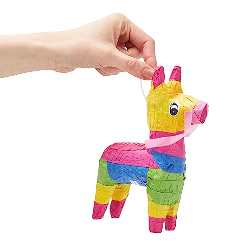 Juvale BL-37968-1122-01-V1 Mini Donkey Pinata - 3 Pack Small Mexican Pinatas thumb #3