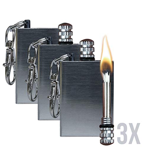 OPG3 Permanent Match, Waterproof Perma Fire Starter Set, Flint Steel