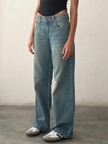 Akoilo Sweatpant Jeans, Akoilo Comfort Jeans, Akoilo Pants, Women Straight Leg Baggy Wide Leg Sweatpant Jeans3