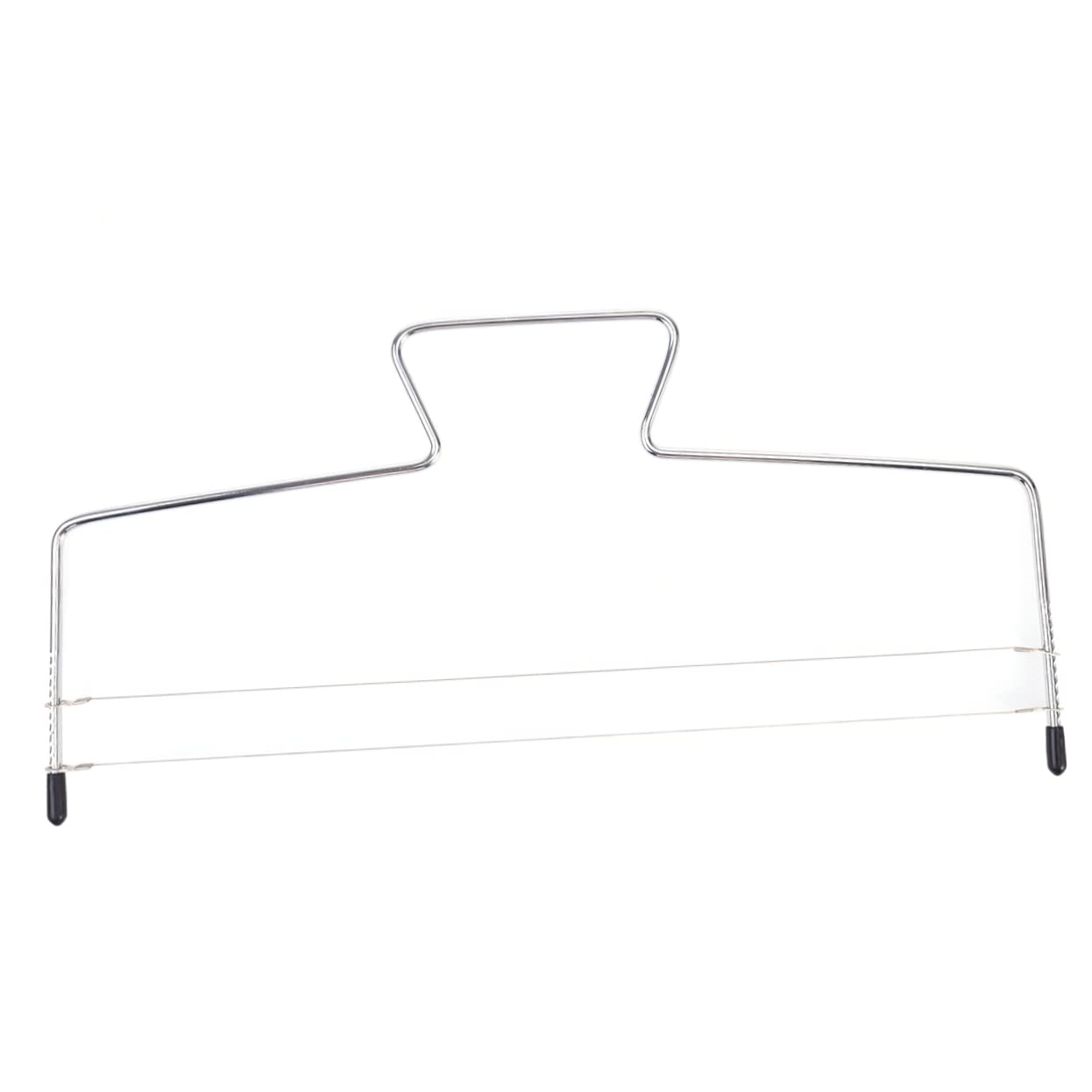 PRETYZOOM Professional Cake Slicer Baking Tool Stainless Steel 2-wire Cake Leveler 32x16cm Easy Decorators