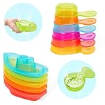 Baby Bath Toys for 1 2 3 4 Year Olds Toddler Kids - 11PCS Mould Free Water Play Swimming Pool Toys No Mould Floating Bath Boats and Spoons for Boys Girls