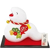 ☆お正月オブジェ・置物☆2025年☆専用 Amazon | リュウコドウ（龍虎堂） めでた飾り 巳 R-18 和雑貨