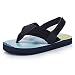KRABOR Boys Flip Flops Sandals with Back Strap ,Aqua Green, 13/1 M US Little Kid 195 mm