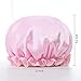 Microfiber Shower Cap Bath Cap - Shower Bonnet Designed for Women and Girls Waterproof Caps Reusable Double Layer Bath Accessories (3 Pack)