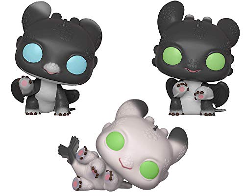 POP! Movies: How to Train Your Dragon - The Hidden World: Night Lights Vinyl Figures Set of 3