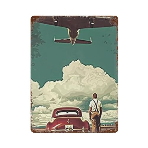 Plaque en métal rétro Air-Travel-Dream_03 affiche vintage en fer décorative de 40 x 30 cm