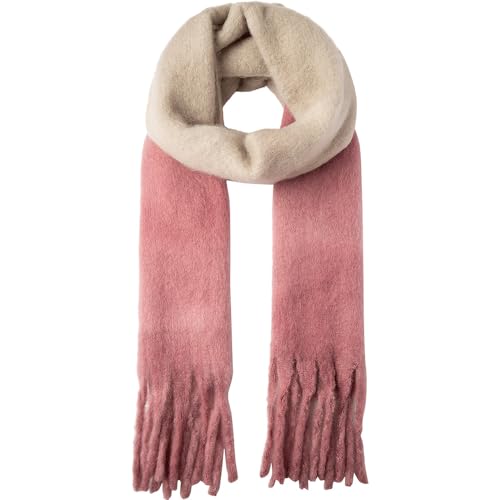 Écharpe chaude Pepe Jeans Fifi rose protégeant du froid hivernal