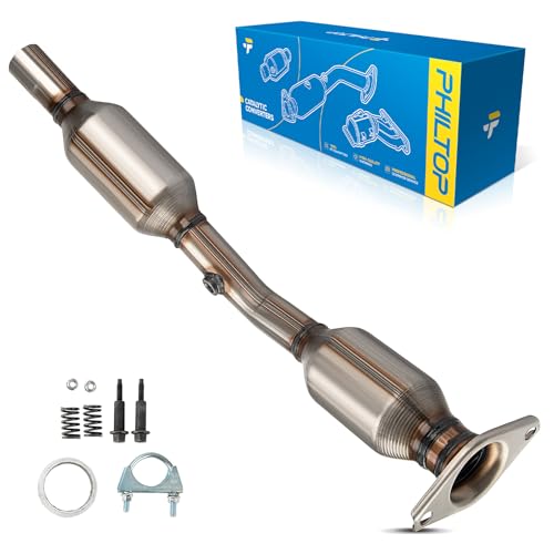 PHILTOP High Flow Catalytic Converter Compatible with Toyota Corolla 2003-2008, Matrix 1.8L 2003-2008, Pontiac Vibe 1.8L 2003-2008 Catalytic Converter Kit for 53717, 40407, 53451(EPA Compliant)
