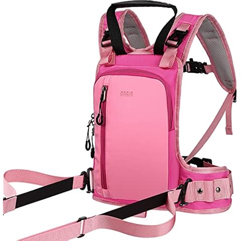 QOGiR Ski and Snowboard Harness for Kids: Learn to Ski and Teach Your Child The Speed Control of Skiing Perfect for Beginners, Ski Harness Trainer with Retractable Leash, Absorb Bungees and Backpack Cover