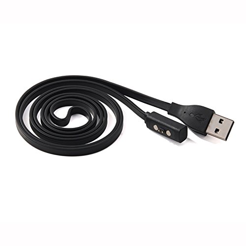 Kissmart Replacement Pebble 2 Charger, Charging Cable Cord Charger for Pebble 2 Smart Watch (Black)