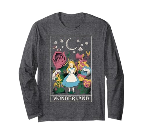 T-shirt Alice au Pays des Merveilles cosmique à manches longues pour vos sorties décontractées
