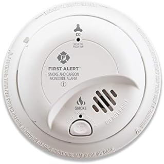 First Alert BRK SC9120LBL Hardwired Smoke and Carbon Monoxide (CO) Detector with 10 Year Sealed Battery Backup , White
