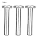 Respicefinem 100pcs Gb867 M4 Flat Head Aluminum Rivets Flat Head Solid Rivet Kayak Rivets Kit for Automotive Repairs Industrial Applications (M4*20)