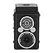 Denash Camera Vintage a Doppia Lente retrò, Video HD 1080p Portatile 12MP, modalità Notturna, Luce di Stabilizzazione Dell'immagine di Movimento, Materiale ABS, Batteria da 1000 MAh, immagine