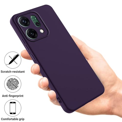 Image of Back Cover for Oppo Reno14 Pro 5G | Full Camera Protection | Premium Liquid Silicon Case | Flexible Bumper Case for Oppo Reno14 Pro 5G (Maroon Red)