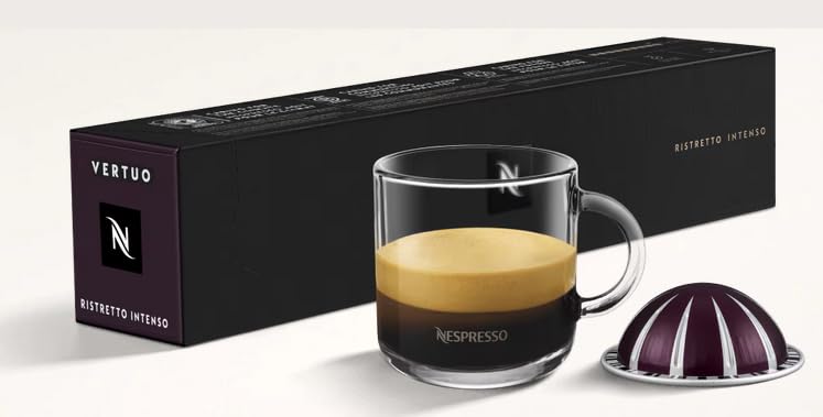 Kaffeekuss Vertuo Line Pack of 2 sleeves: Ristretto Classico and Ristretto Intenso, 0.85 oz, 20 coffee capsules