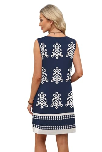 Image of WIHOLL Summer Dresses for Women 2026 Beach Vacation Spring Fashion Clothing Lace Mini Tank Dress with Pockets