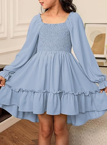 blibean Tween Girls High Low Hem Dresses Size 4-15 Years - Image 4