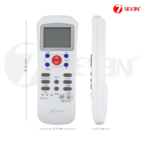 Image of 7SEVEN Compatible for Carrier Ac Remote Original R14A /E Model 82 Suitable for Split and Window Air Conditioner of 1 1.5 2 Ton Carrier ac
