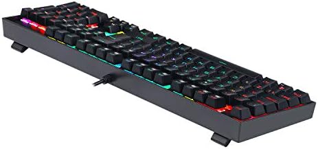 Redragon K551 Mechanical Gaming Keyboard, Wired, 104 Keys for PC Computer Gamer UK QWERTY (RGB Backlit with Red Switches)