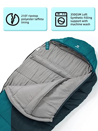 Bessport Mummy Sleeping Bag | 15-45 ℉ Extreme 3-4 Season Sleeping Bag For Adults Cold Weather– Warm And Washable, For Hiking Traveling & Outdoor Activities #TOP3
