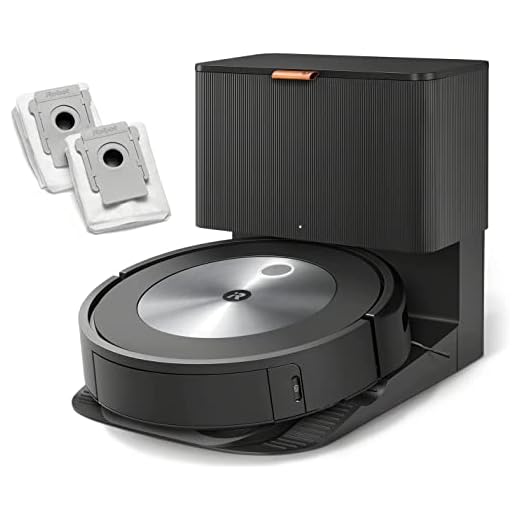 iRobot® Roomba® j7+ (7550) Robot Vacuum Bundle with Automatic Dirt Disposal - Wi-Fi Connected, Smart Mapping, Ideal for Pet Hair (+2 AllergenLock Dirt Disposal Bags)