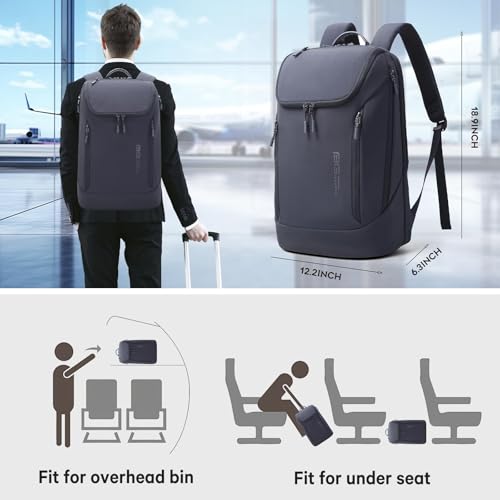 Image of Red Lemon BANGE Captain Business Smart Backpack Waterproof fit 15.6 Inch Laptop Backpack, Travel Durable Backpack for Men and Women (Blue - Version 2.0)