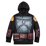 STAR WARS Boba Fett Costume Pullover Hoodie for Boys, Size S