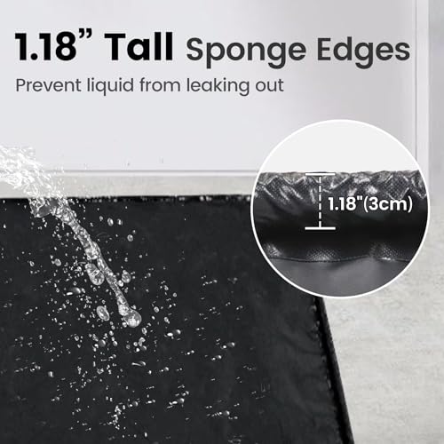 Neorexon GARAGE FLOOR CONTAINMENT MAT 7’9 Inch X 18’, Non-Slip & Liquid Proof Containment Mat For Garage Floor, Waterproof Garage Floor Mat Prevent Leaks, Spills, Rain And Snow thumb #3