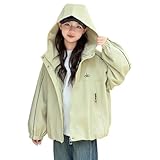 [KOSIKINI] スプリングコート 女の子 マウンテンパーカー キッズ ジャケット 子供 ジャンパー ガールズ ウインドブレーカー ジャージ 春 秋 服 アウター 長袖 子供服 かわいい 120 130 140 150 160 170 ピンク キッズ ジュニア ウインドブレーカー ガールズ ウィンドブレーカー 女の子 服 可愛い服 GirlJk068-GN-120