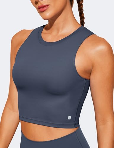 Image of Natural Feelings Nudi Sports Bras for Women Removable Padded Yoga Tank Tops Sleeveless Fitness Workout Crop Tops