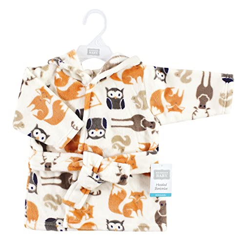 Image of Hudson Baby Unisex Baby Plush Animal Face Bathrobe