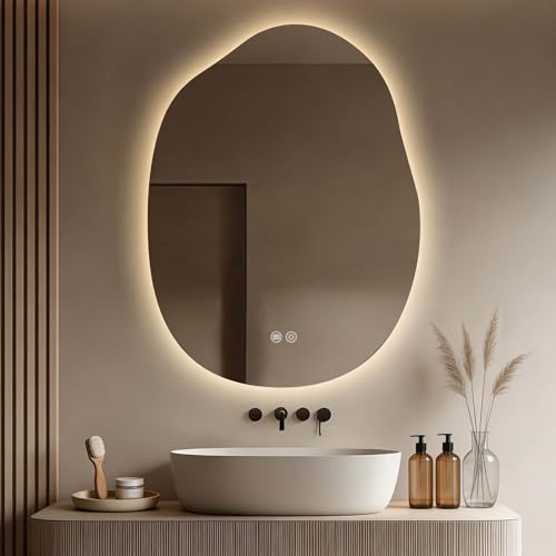 LED Bathroom Mirror with Lights Dimmable Anti-Fog
