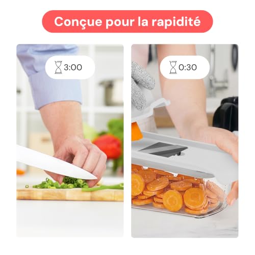 Fullstar Pro - Mandoline Cuisine, Coupe Julienne et Râpe 11-en-1 – vue 3