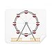 Amusement Park Colourful Ferris Wheel Pattern Cleaning Cloth Screen Cleaner 2pcs Suede Fabric