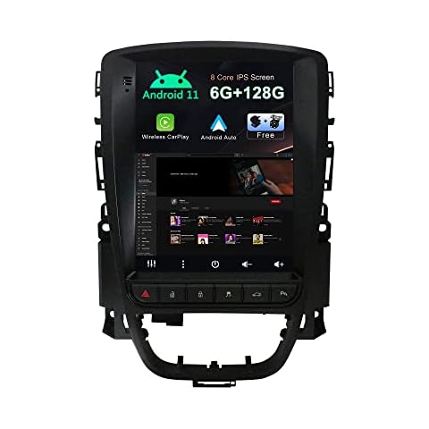 SXAUTO - 6G+128G - Android 12 IPS Car Stereo For Excelle GT/XT Astra J (2006-2016) - Wireless CarPlay/Android Auto/DSP - Camera + MIC - 9 Inch 2 Din - DAB Steering Wheel 4G WiFi Fast-boot 360-Cam AHD Cover