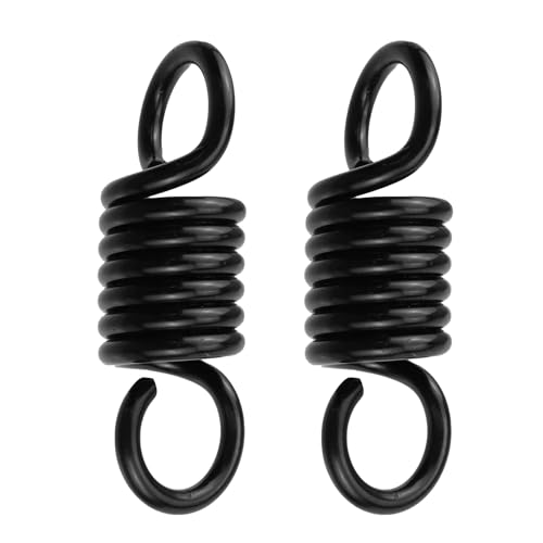 Coshar Lot de 2 ressorts robustes pour balancelle de porche, hamac, chaise, suspension à ressort pour balancelle de terrasse, sac de boxe, capacité de poids de 680,4 kg, noir