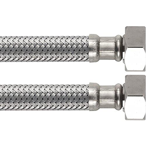 Boutté F515 – Flexible sanitaire femelle 15x21 longueur 500 mm DN8 – Raccordement robinet, WC, évier ou lavabo
