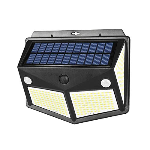 Solarleuchte für Außen Garten Solar-LED-Wandleuchte mit Bewegungssensor Nachtlicht-Funktion 270 ° Weitwinkel Solar Aussenleuchte Wasserdichte Wandleuchte Solarlicht Garten