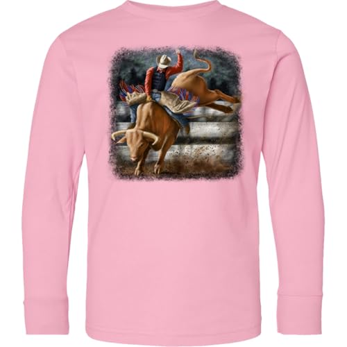 inktastic Bull Riding Youth Long Sleeve T-Shirt