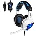 Produktbild PC Gaming Kopfhörer,Spirit Wolf 7.1 Surround Sound Stereo Stirnband Kopfhörer mit Mikrophon, Professionelle PC USB Gaming Headsets für Gamers (wei/blau)